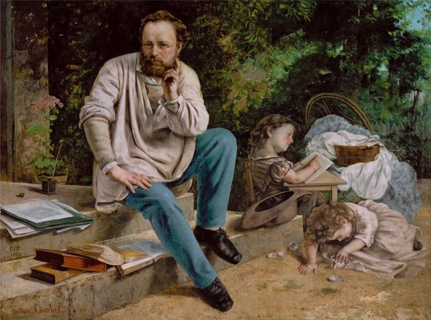 "Proudhon et ses enfants", Gustave Courbet (1865)